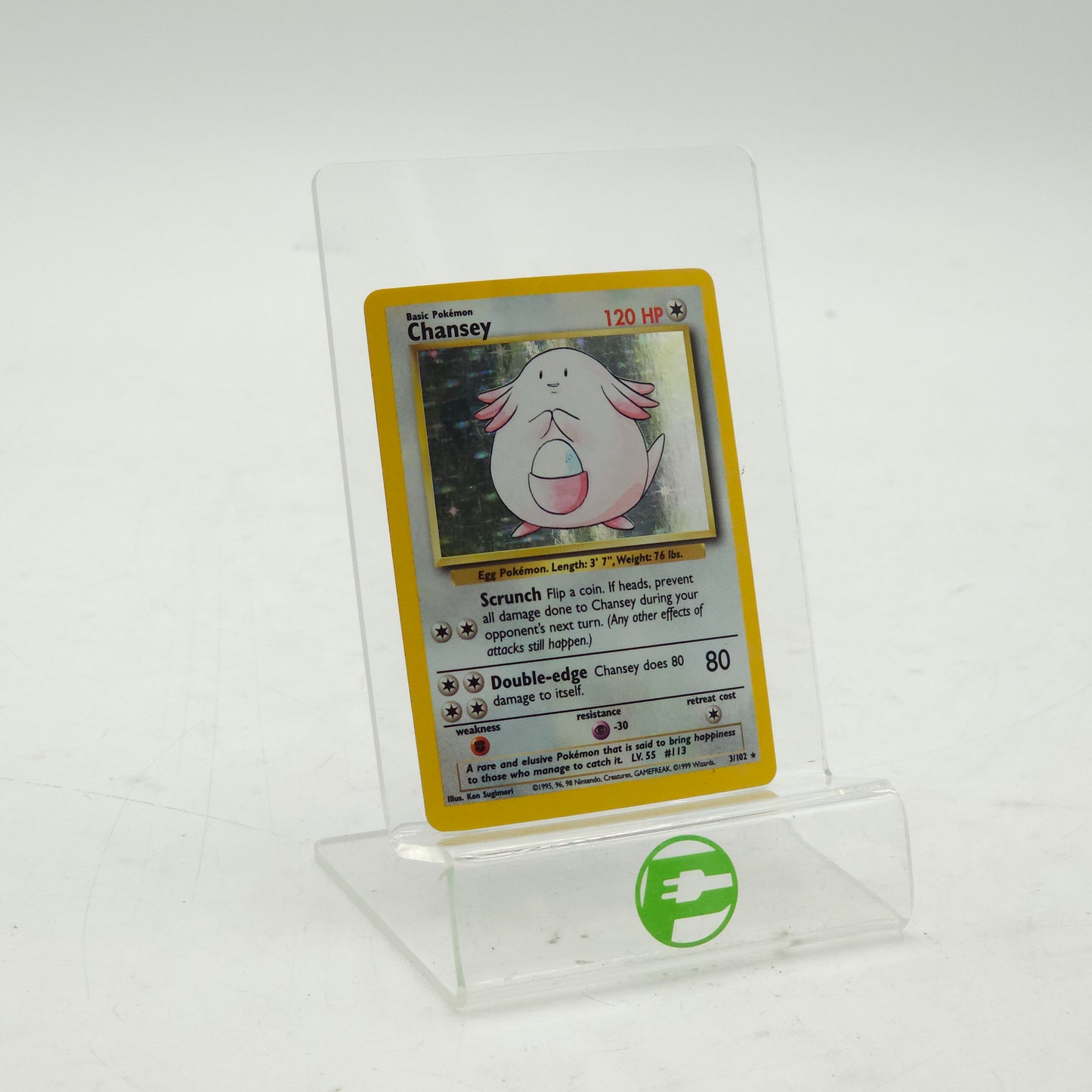 Pokémon TCG Base Set Chansey 3/102 Holo Rare