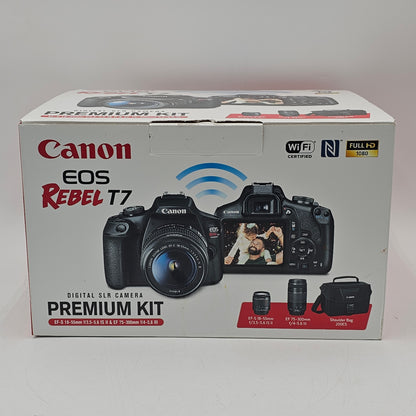 Canon EOS Rebel T7 24.1MP Digital SLR DSLR Camera