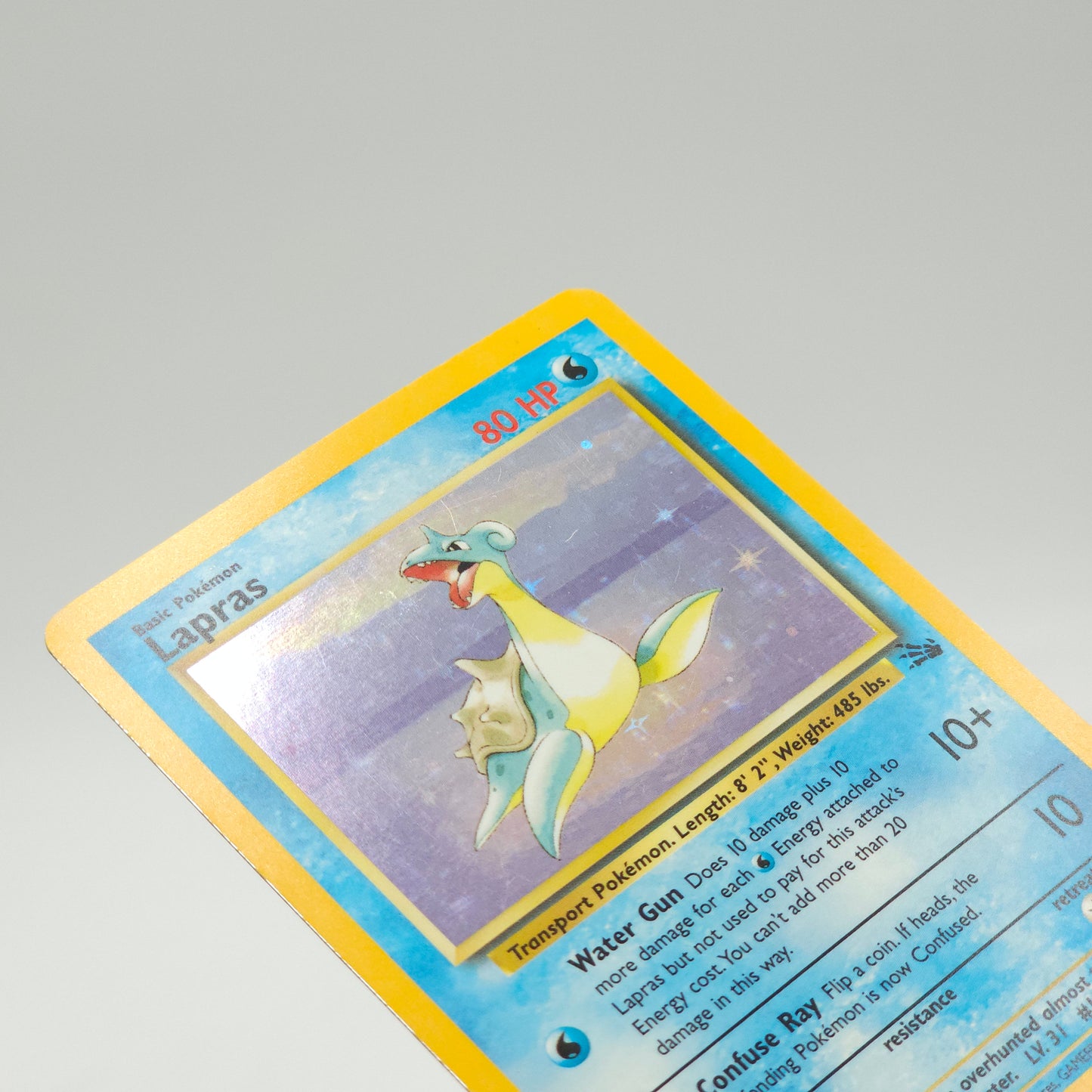Pokémon TCG Fossil Set Lapras 10/62 Holo Rare