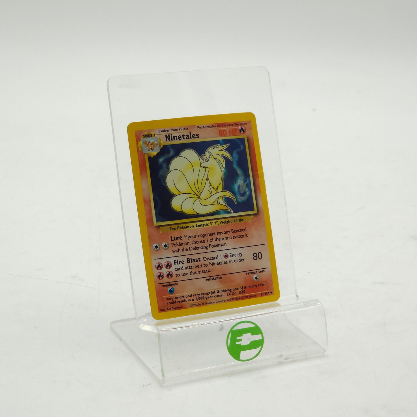 Pokémon TCG Base Set Ninetales 12/102 Holo Rare